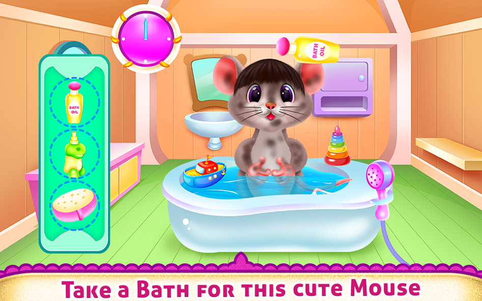 Cute Mouse Caring And Dressup screenshot 2