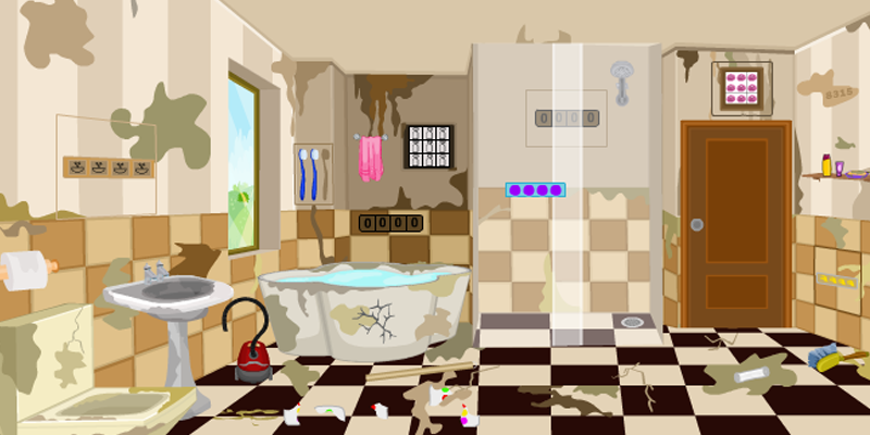 3D Escape Messy Bathroom screenshot 3