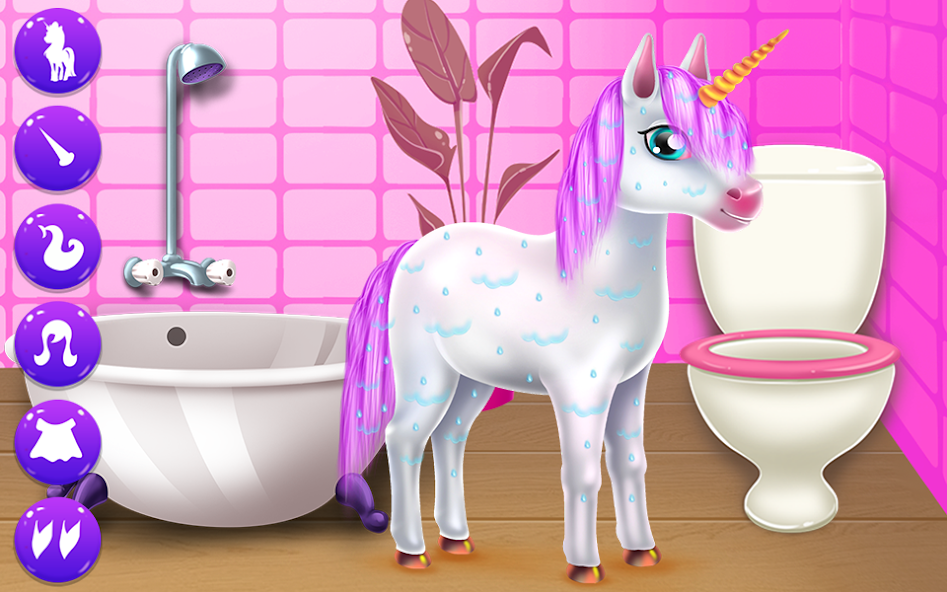 Cute Unicorn Caring and Dressup screenshot 1