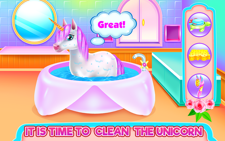 Cute Unicorn Caring and Dressup screenshot 2