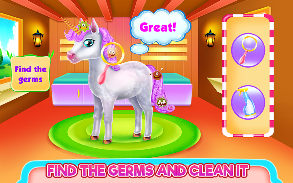 Cute Unicorn Caring and Dressup screenshot 4
