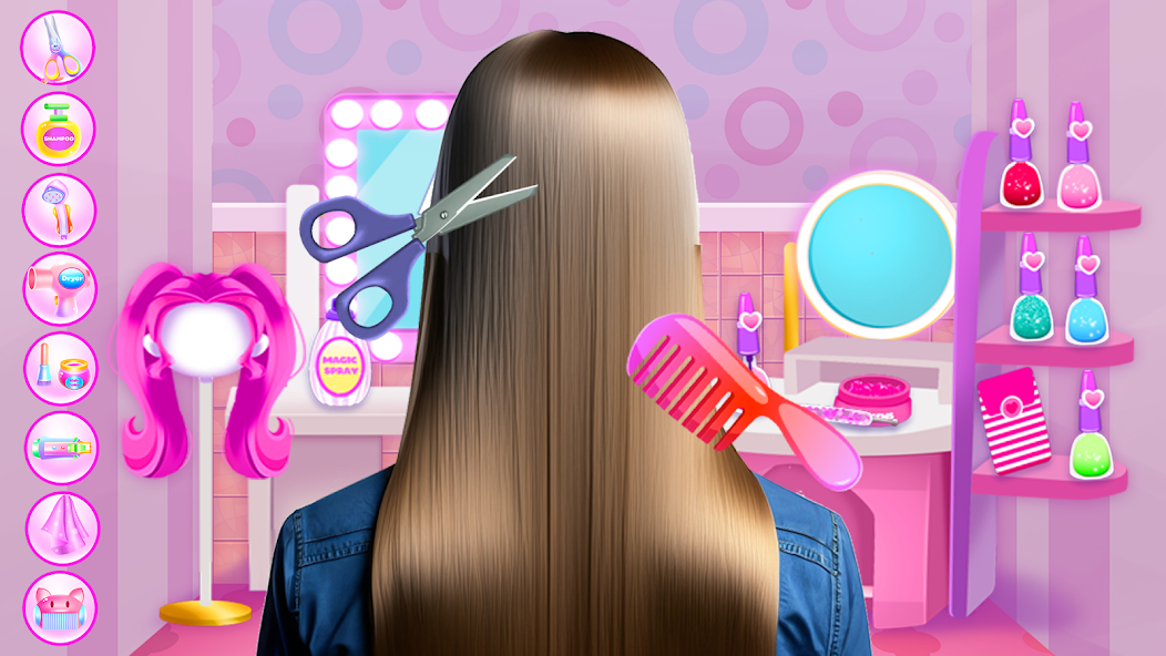 Princess Girl At Hair Beauty Salon screenshot 2