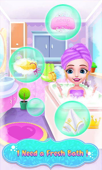 Princess Girl At Hair Beauty Salon screenshot 3
