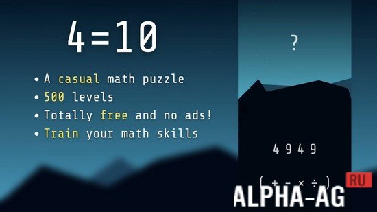 4=10