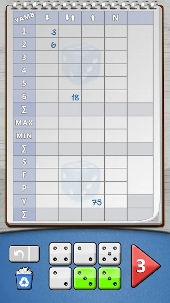 Yamb screenshot 3