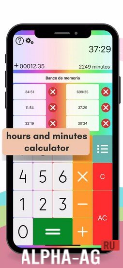 Hours Minutes Calculator Time screenshot 2