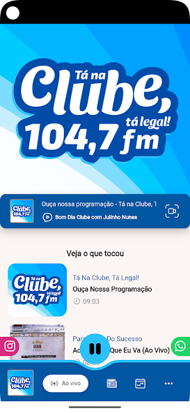 Clube FM 104.7 screenshot 2