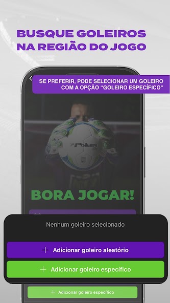 Goleiro de Aluguel App Preview 4