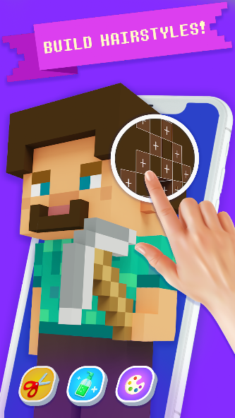 Hair Style Salon - Block Craft 3D screenshot 2