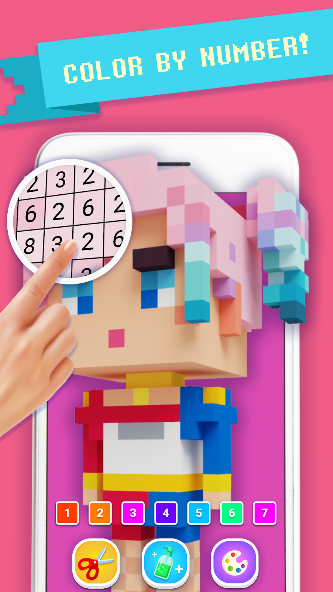 Hair Style Salon - Block Craft 3D screenshot 4
