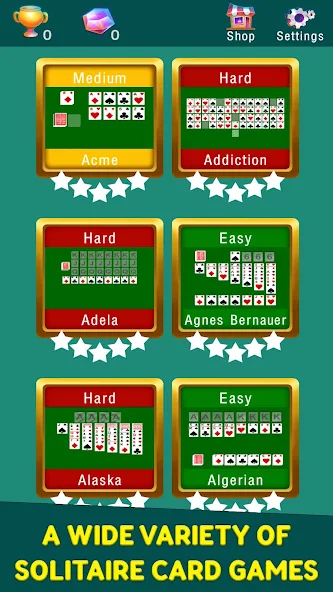 250+ Solitaire Card Games screenshot 2