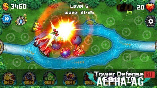 Взломанный Tower Defense: Galaxy TD screenshot 3