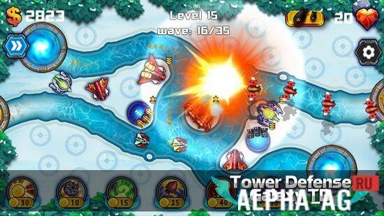 Взломанный Tower Defense: Galaxy TD screenshot 4