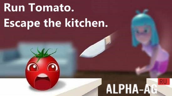 Run Tomato. Escape the kitchen