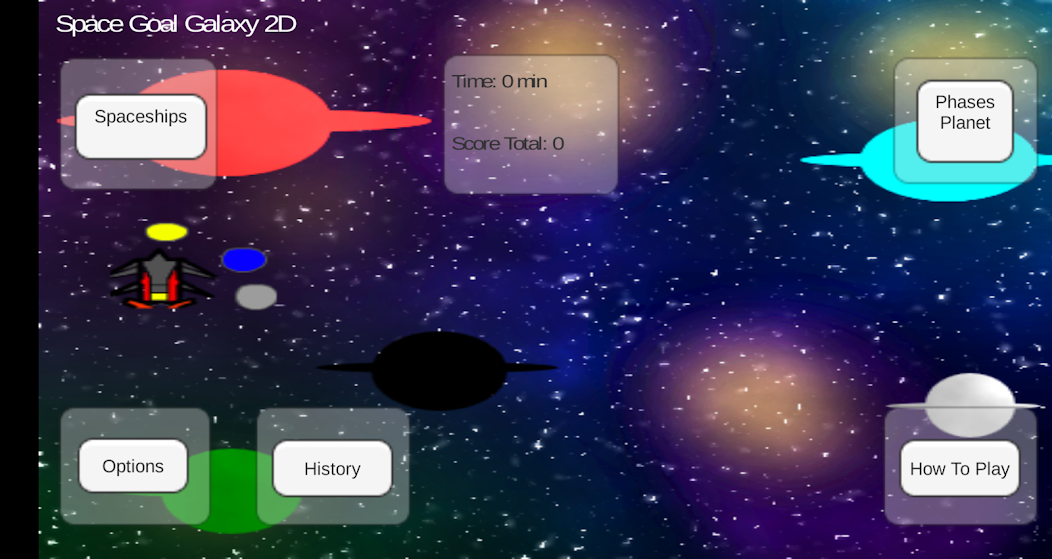 Space Goal Galaxy 2D screenshot 1