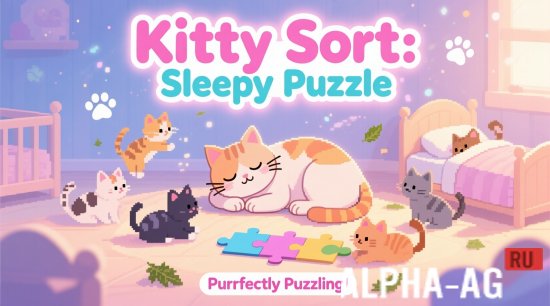 Kitty Sort: Sleepy Puzzle