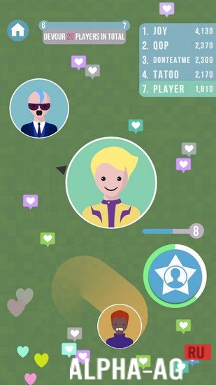 Взломанная Alien Blob io screenshot 3