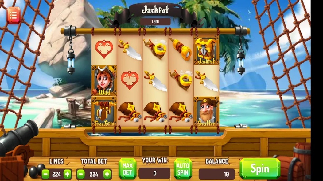 Pirate Slots: Treasure Quest screenshot 4