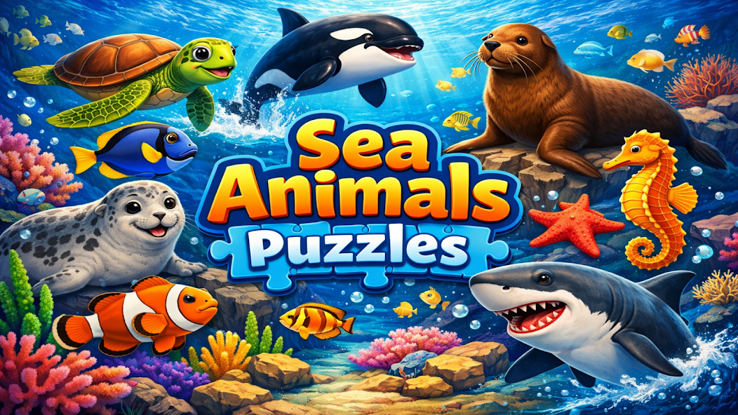 Sea Animals Puzzles for KIDS
