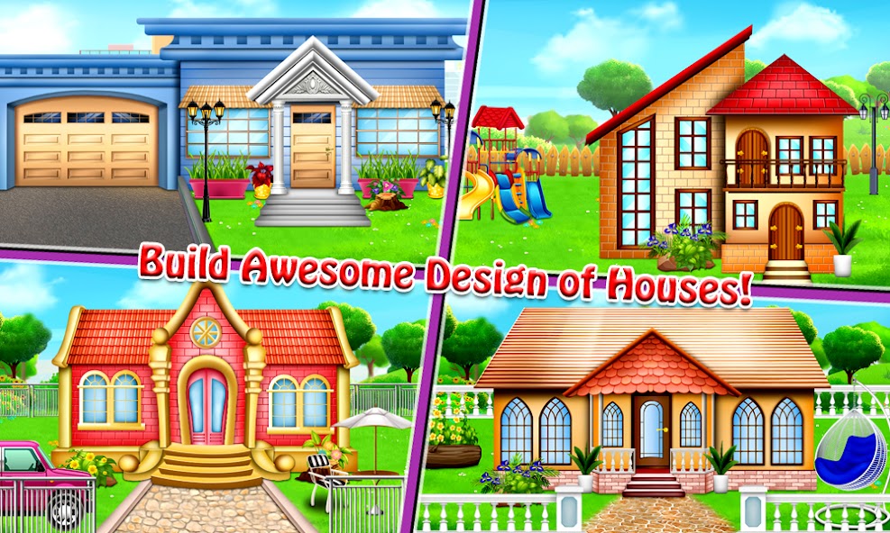 Build House with Trucks - Kids Construction Game screenshot 5