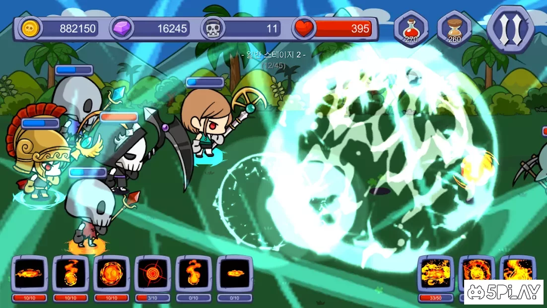 Skull Magician : Grow Ultimate Magic : Tap Clicker