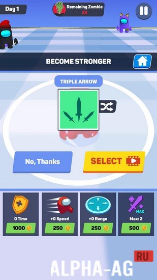Взломанный Bigger.io: Imposter vs Zombie screenshot 3
