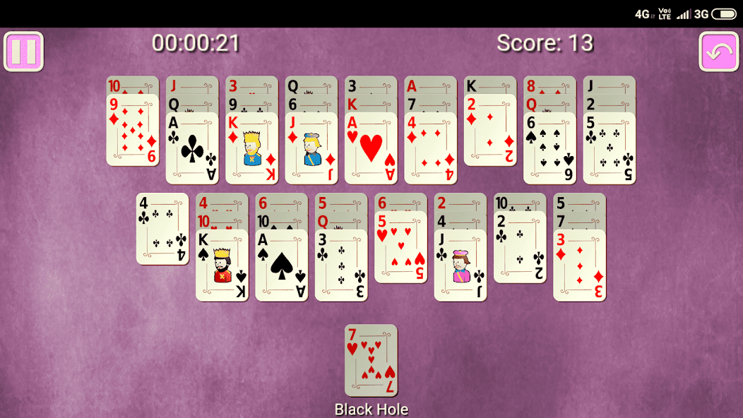 Golf Solitaire screenshot 1