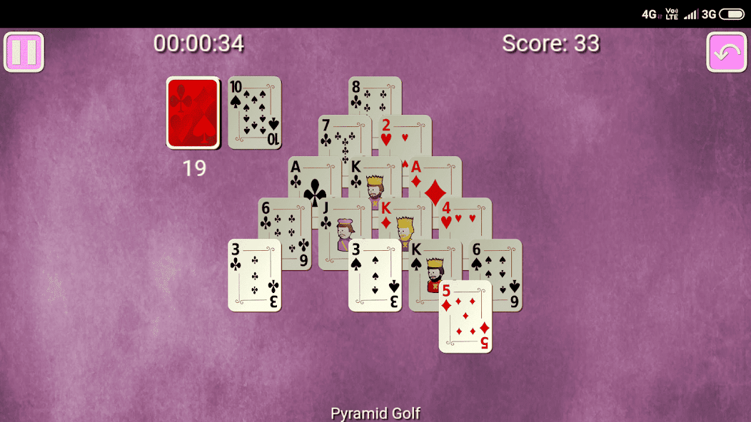 Golf Solitaire screenshot 3