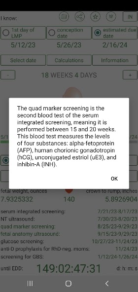 Pregnancy Calculator screenshot 4