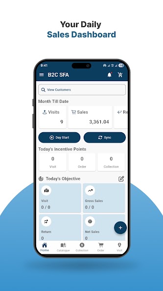 B2C SFA screenshot 1
