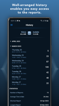 Взлом Sleep Recorder Полная Версия на Андроид screenshot 4