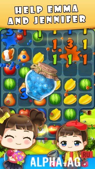 Взломанная Fruity Match 3 Puzzle screenshot 3