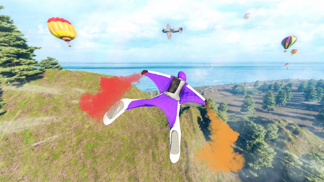 Wingsuit Jet Flying Race screenshot 2