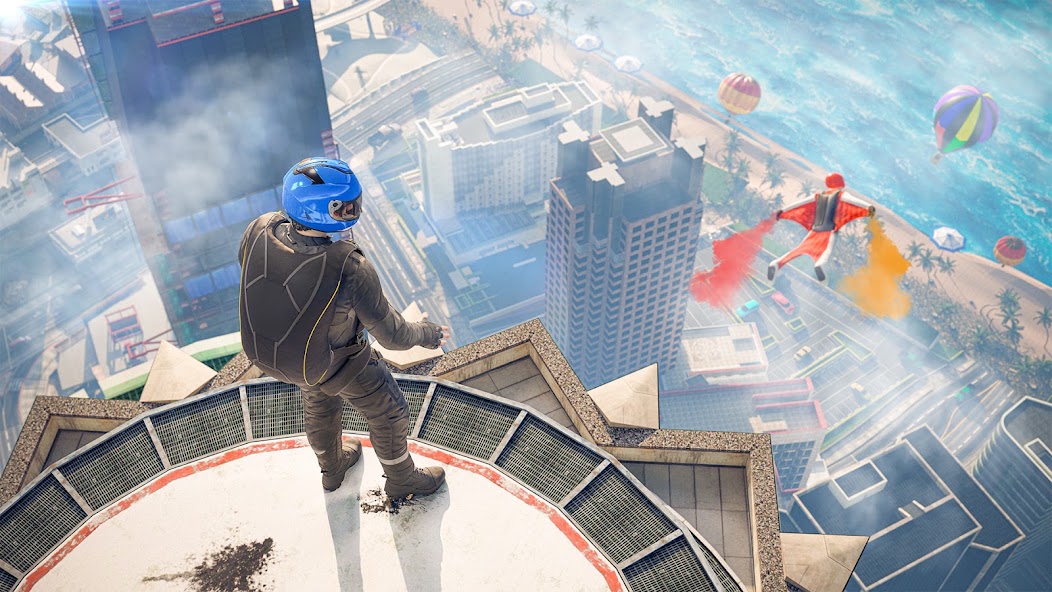 Wingsuit Jet Flying Race screenshot 3