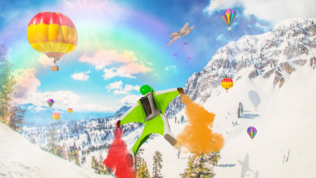 Wingsuit Jet Flying Race screenshot 5