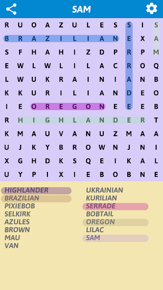 Cats Word Search screenshot 4