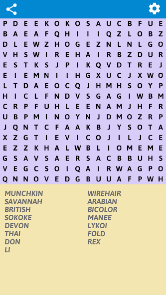 Cats Word Search screenshot 5