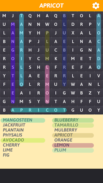 Fruits Word Search screenshot 4