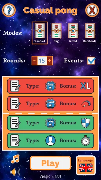 Casual Pong