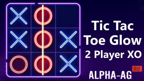Tic Tac Toe Glow: 2 Player XO