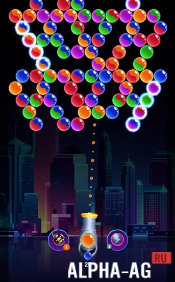 Взломанная Bubble Shooter: Galaxy Classic screenshot 3