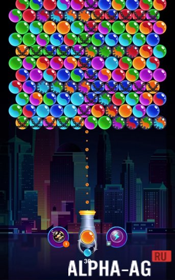 Взломанная Bubble Shooter: Galaxy Classic screenshot 4