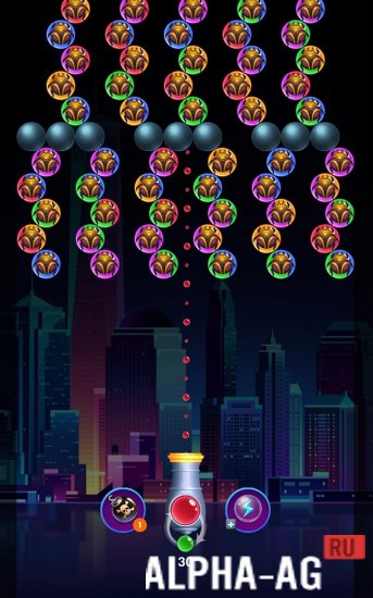 Взломанная Bubble Shooter: Galaxy Classic screenshot 5