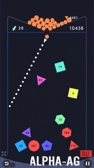 Взломанная Bricks 'n' Balls screenshot 2
