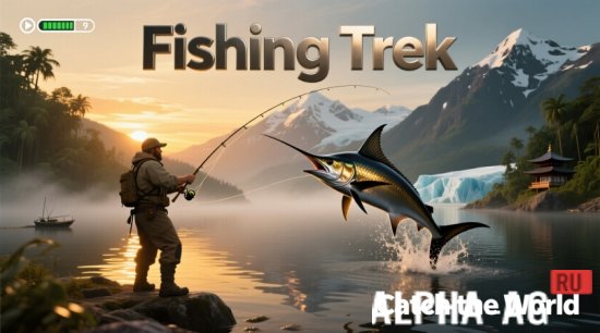 Взломанная Fishing Trek screenshot 1