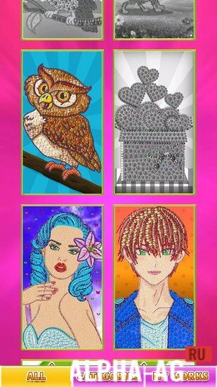 Diamond painting, coloring app screenshot 2