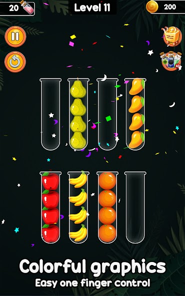 Crazy Fruit Sort Challenge 3D screenshot 1