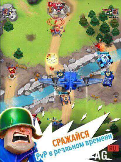 Взломанный Warhands: Alliance war clash & chaos battle royale screenshot 2