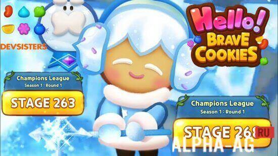 Взломанная Hello! Brave Cookies screenshot 1