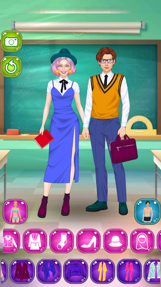 School Couple Dress Up screenshot 4